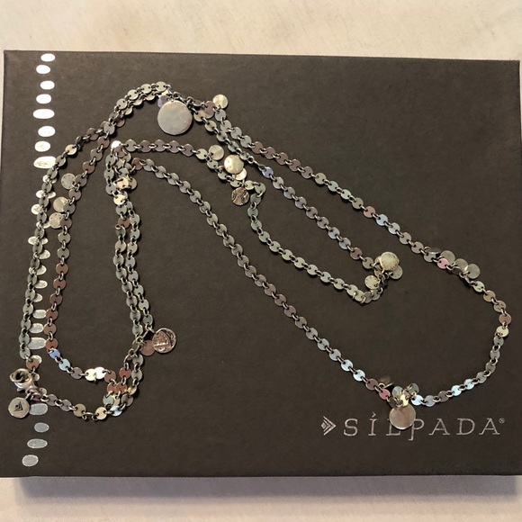 Silpada Sterling Silver ‘Confetti’ 42” Disc Necklace N2739 - Picture 15 of 16